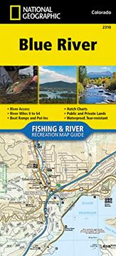 portada Blue River map (National Geographic Fishing & River map Guide, 2310) (en Inglés)