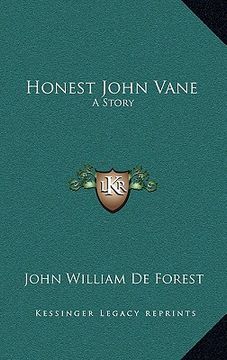 portada honest john vane: a story (en Inglés)