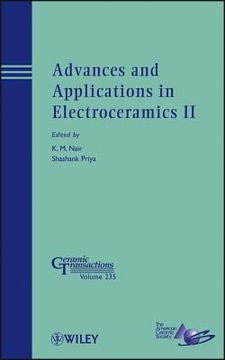 portada Advances and Applications in Electroceramics II (en Inglés)
