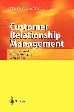 portada customer relationship management: organizational and technological perspectives (in English)