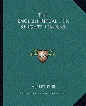 portada the english ritual for knights templar (en Inglés)