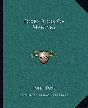portada foxe's book of martyrs