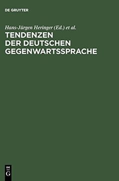 portada Tendenzen der Deutschen Gegenwartssprache (en Alemán)