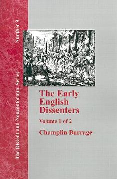 portada the early english dissenters: in the light of recent research (1550-1641) volume i (en Inglés)