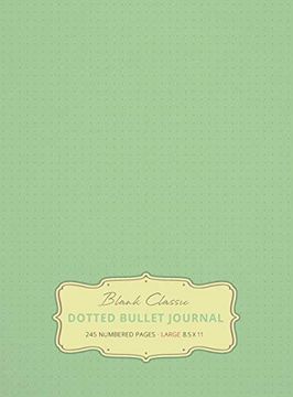 portada Large 8. 5 x 11 Dotted Bullet Journal (Sea Foam Green #16) Hardcover - 245 Numbered Pages (in English)