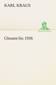 portada Glossen bis 1936 (TREDITION CLASSICS)
