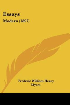 portada essays: modern (1897) (in English)