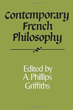 portada Contemporary French Philosophy Paperback (Royal Institute of Philosophy Supplements) (en Inglés)