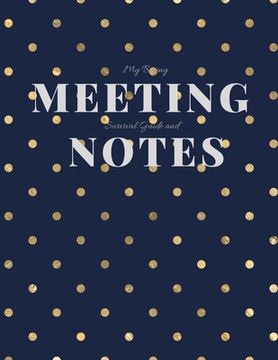 portada My Boring Meeting Survival Guide and Notes: 8.5x11 Meeting Notebook and Puzzle Book (en Inglés)