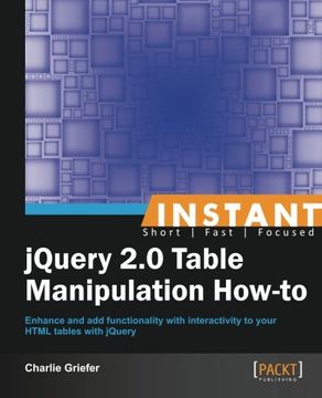 portada Instant jQuery 2.0 Table Manipulation How-to