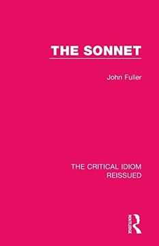 portada The Sonnet (The Critical Idiom Reissued) (en Inglés)