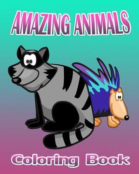 portada Amazing Animals Coloring Book (in English)