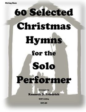 portada 60 Selected Christmas Hymns for the Solo Performer-string bass version