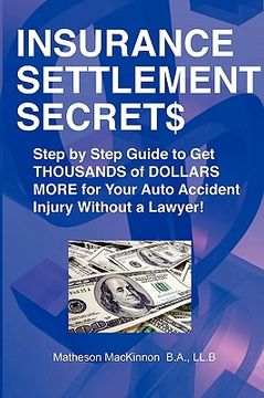 portada insurance settlement secrets (in English)