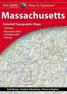 portada Delorme Atlas & Gazetteer: Massachusetts (en Inglés)