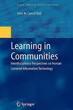 portada learning in communities: interdisciplinary perspectives on human centered information technology (en Inglés)
