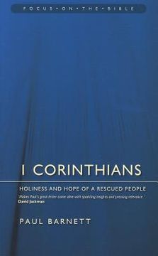 portada 1 Corinthians: Holiness and Hope of a Rescued People (en Inglés)