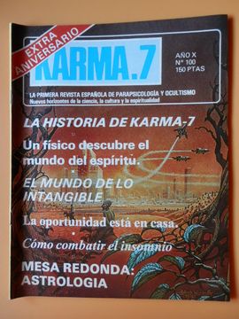 portada Karma.7. Nuevos horizontes de la ciencia. Año X. Núm. 100 (Extra aniversario). La historia de Karma-7