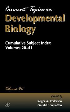 portada Cumulative Subject Index: Cumulative Subject Index, for Volumes 20-41 (Current Topics in Developmental Biology) 