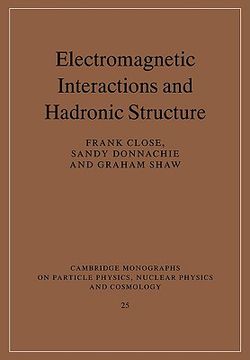 portada Electromagnetic Interactions and Hadronic Structure (Cambridge Monographs on Particle Physics, Nuclear Physics and Cosmology) (en Inglés)