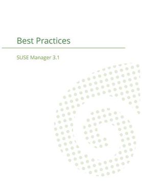 portada SUSE Manager 3.1: Best Practices Guide (en Inglés)