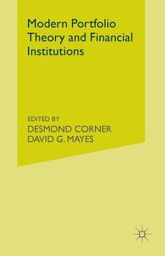 portada Modern Portfolio Theory and Financial Institutions (en Inglés)