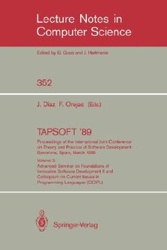 portada tapsoft '89. proceedings of the international joint conference on theory and practice of software development, barcelona, spain, march 13-17, 1989: vo