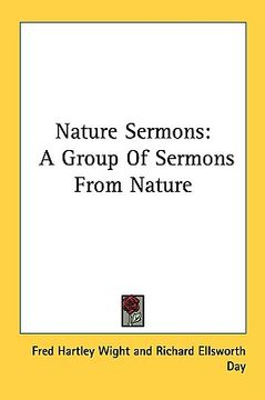 portada nature sermons: a group of sermons from nature (in English)