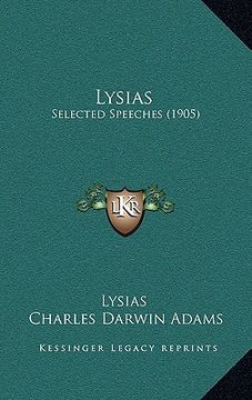 portada lysias: selected speeches (1905) (in English)