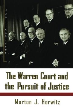 portada The Warren Court and the Pursuit of Justice (Hill and Wang Critical Issues) (en Inglés)