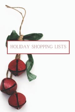 portada Holiday Shopping Lists: Christmas Shopping Budget Lists for Savvy Shoppers (en Inglés)