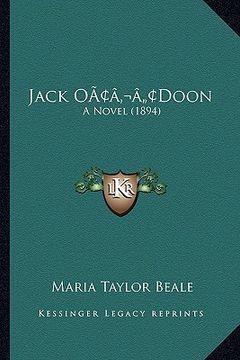 portada jack oacentsa -a centsdoon: a novel (1894) (in English)