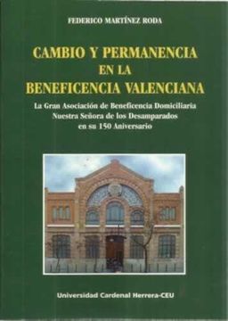 portada Cambio y Permanencia en la Beneficencia Valenciana