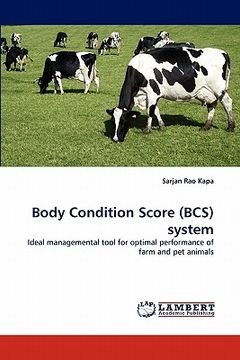 portada body condition score (bcs) system (en Inglés)