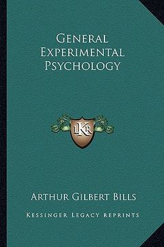 portada general experimental psychology (en Inglés)