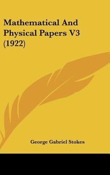 portada mathematical and physical papers v3 (1922) (en Inglés)