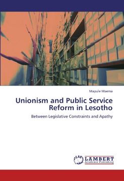 portada Unionism and Public Service Reform in Lesotho (en Inglés)