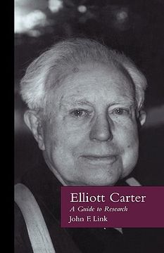 portada elliott carter: a guide to research (en Inglés)