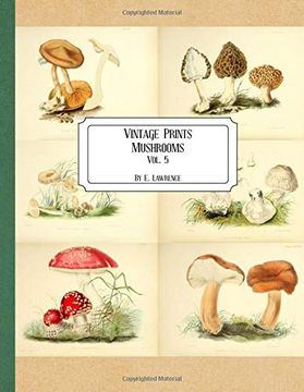portada Vintage Prints: Mushrooms: Vol. 5 (en Inglés)