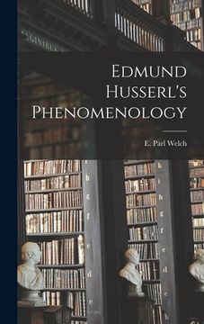 portada Edmund Husserl's Phenomenology (en Inglés)