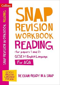 portada Reading (For Papers 1 and 2) Workbook: New Gcse Grade 9-1 English Language Aqa: Gcse Grade 9-1 (Collins Gcse 9-1 Snap Revision) (en Inglés)