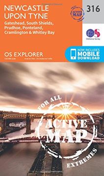 portada Newcastle Upon Tyne 1 : 25 000 (OS Explorer Active Map)