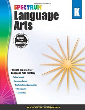 portada Spectrum Language Arts, Grade K (en Inglés)