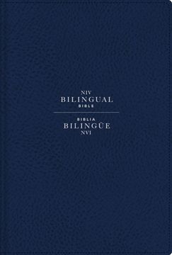 portada Niv/NVI 2022 Bilingual Bible, Leathersoft, Navy / Niv/NVI 2022 Biblia Bilingüe, Leathersoft, Azul Añil (in Spanish)