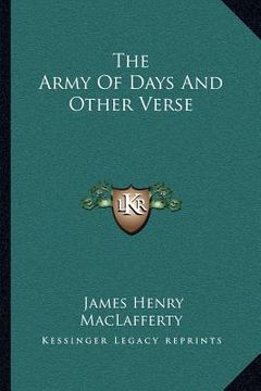 portada the army of days and other verse
