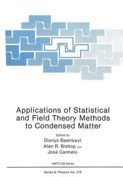 portada Applications of Statistical and Field Theory Methods to Condensed Matter (en Inglés)