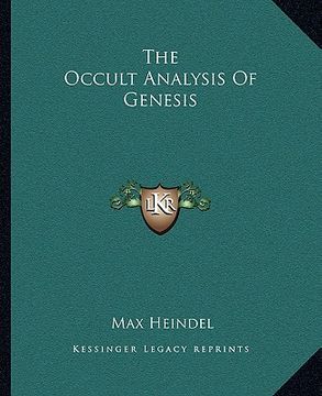 portada the occult analysis of genesis (in English)