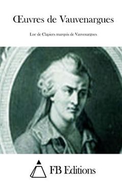 portada Oeuvres de Vauvenargues (in French)