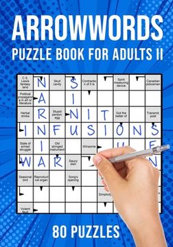 portada Arrow Word Puzzle Books for Adults: Arrowword Crossword Activity Puzzles Book II 80 Puzzles (UK Version) (en Inglés)
