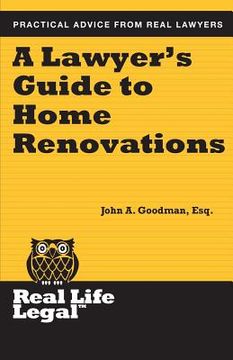 portada A Lawyer's Guide to Home Renovation (en Inglés)